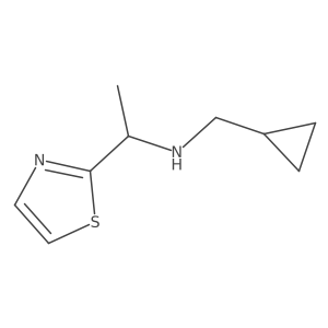(Cyclopropylmethyl)[1-(1,3-thiazol-2-yl)ethyl]amine Structure
