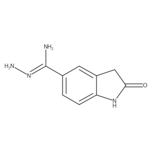 N'-amino-2-oxo-1,3-dihydroindole-5-carboximidamide Structure