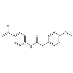 2-(4-(methylthio)phenyl)-N-(4-nitrophenyl)acetamide Structure