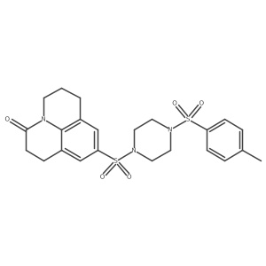 7-{[4-(4-Methylbenzenesulfonyl)piperazin-1-yl]sulfonyl}-1-azatricyclo[7.3.1.0^{5,13}]trideca-5,7,9(13)-trien-2-one Structure