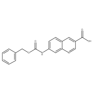 7-(Benzyloxycarbonylamino)quinoline-3-carboxylic acid结构式