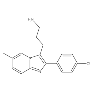 2-(4-Chlorophenyl)-6-methylimidazo[1,2-a]pyridine-3-propanamine Structure