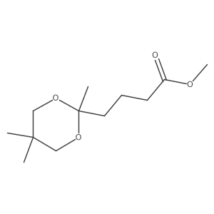 Methyl 2,5,5-trimethyl-1,3-dioxane-2-butanoate结构式