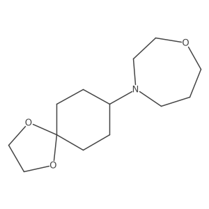 4-(1,4-Dioxaspiro[4.5]decan-8-yl)-1,4-oxazepane结构式