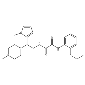 N1-(2-ethoxyphenyl)-N2-(2-(1-methyl-1H-pyrrol-2-yl)-2-(4-methylpiperazin-1-yl)ethyl)oxalamide结构式