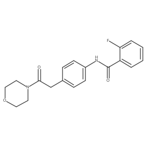 2-fluoro-N-{4-[2-(morpholin-4-yl)-2-oxoethyl]phenyl}benzamide Structure