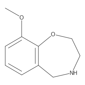 9-Methoxy-2,3,4,5-tetrahydrobenzo[f][1,4]oxazepine Structure