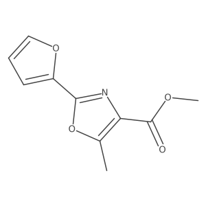 Methyl 2-(2-Furyl)-5-methyloxazole-4-carboxylate Structure