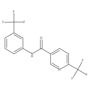 6-(trifluoromethyl)-N-[3-(trifluoromethyl)phenyl]pyridine-3-carboxamide Structure