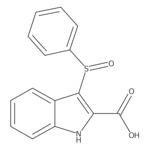 3-(Phenylsulfinyl)-1H-indole-2-carboxylic acid Structure
