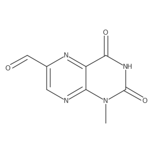 1,2,3,4-Tetrahydro-1-methyl-2,4-dioxo-6-pteridinecarboxaldehyde Structure