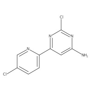 2,5'-Dichloro-6-amino-4-(2'-pyridyl)pyrimidine Structure