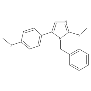 1-benzyl-5-(4-methoxyphenyl)-2-(methylthio)-1H-imidazole Structure
