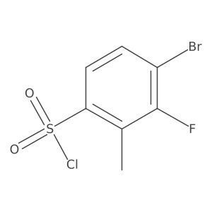 4-Bromo-3-fluoro-2-methylbenzenesulfonyl chloride Structure