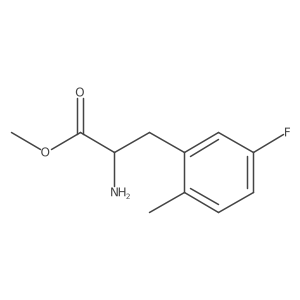 Methyl (S)-2-amino-3-(5-fluoro-2-methylphenyl)propanoate结构式