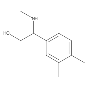 (S)-2-(3,4-Dimethylphenyl)-2-(methylamino)ethan-1-ol结构式