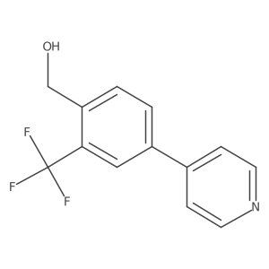 [4-Pyridin-4-yl-2-(trifluoromethyl)phenyl]methanol Structure