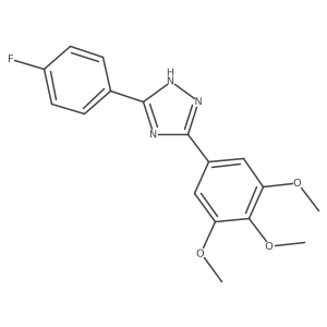 5-(4-fluorophenyl)-3-(3,4,5-trimethoxyphenyl)-1H-1,2,4-triazole结构式