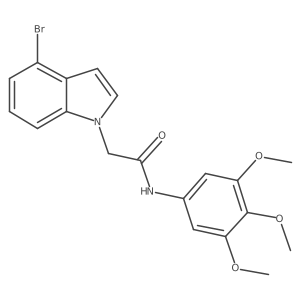2-(4-bromo-1H-indol-1-yl)-N-(3,4,5-trimethoxyphenyl)acetamide Structure