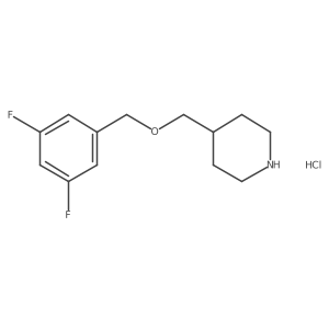 4-{[(3,5-Difluorobenzyl)oxy]methyl}piperidine hydrochloride Structure