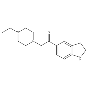 Ethanone,1-(2,3-dihydro-1h-indol-5-yl)-2-(4-ethyl-1-piperazinyl)-结构式