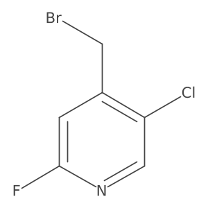 4-(Bromomethyl)-5-chloro-2-fluoropyridine Structure