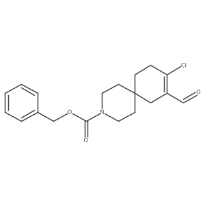 Benzyl 9-chloro-8-formyl-3-azaspiro[5.5]undec-8-ene-3-carboxylate结构式