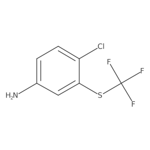 4-Chloro-3-trifluoromethylsulfanyl-phenylamine Structure