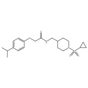 N-((1-(cyclopropylsulfonyl)piperidin-4-yl)methyl)-2-(4-isopropylphenoxy)acetamide Structure