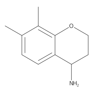 (S)-7,8-Dimethylchroman-4-amine结构式