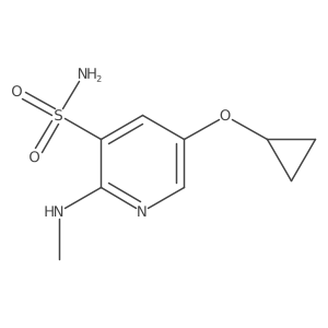 5-Cyclopropoxy-2-(methylamino)pyridine-3-sulfonamide Structure