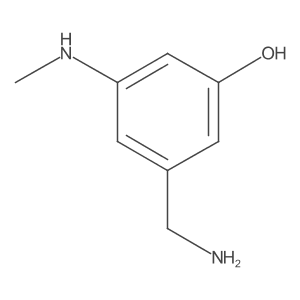 3-(Aminomethyl)-5-(methylamino)phenol结构式