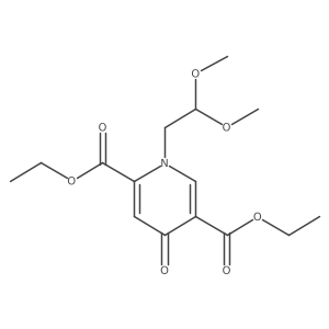 Diethyl 1-(2,2-dimethoxyethyl)-4-oxopyridine-2,5-dicarboxylate Structure