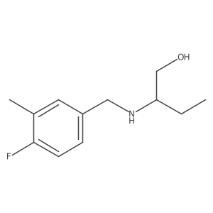 2-{[(4-Fluoro-3-methylphenyl)methyl]amino}butan-1-ol Structure