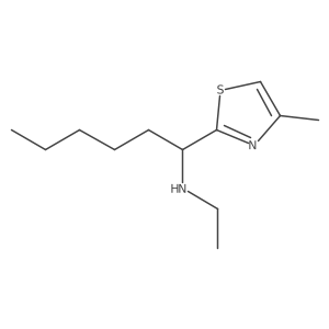 N-Ethyl-4-methyl-I+/--pentyl-2-thiazolemethanamine Structure