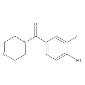 (4-Amino-3-fluorophenyl)-morpholin-4-ylmethanone结构式