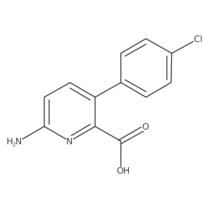 6-Amino-3-(4-chlorophenyl)picolinic acid结构式