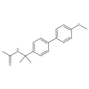 N-{1-[6-(4-methoxyphenyl)pyridin-3-yl]-1-methylethyl}acetamide Structure