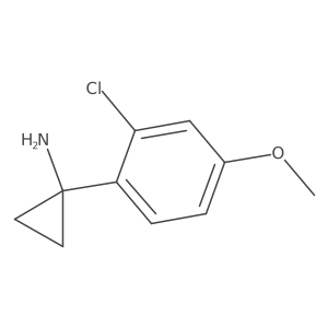 1-(2-Chloro-4-methoxyphenyl)cyclopropan-1-amine结构式