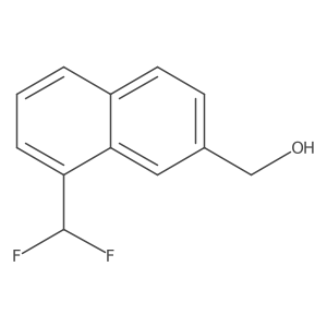 1-(Difluoromethyl)naphthalene-7-methanol结构式