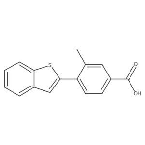 4-[Benzo(b)thiophen-2-yl]-3-methylbenzoic acid Structure