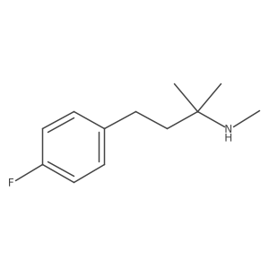 [4-(4-Fluorophenyl)-2-methylbutan-2-yl](methyl)amine结构式