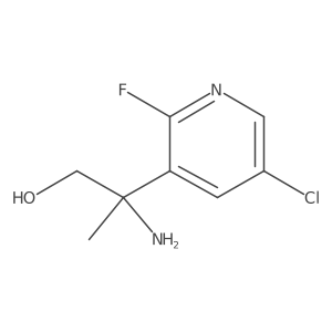 2-Amino-2-(5-chloro-2-fluoropyridin-3-yl)propan-1-ol Structure