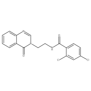 2,4-dichloro-N-(2-(4-oxoquinazolin-3(4H)-yl)ethyl)benzamide Structure