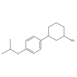 1-[4-(Difluoromethoxy)phenyl]piperidin-3-amine Structure