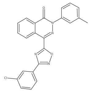 4-[3-(3-chlorophenyl)-1,2,4-oxadiazol-5-yl]-2-(3-methylphenyl)phthalazin-1(2H)-one结构式