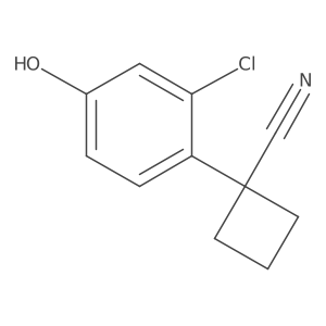 1-(2-Chloro-4-hydroxyphenyl)cyclobutane-1-carbonitrile Structure