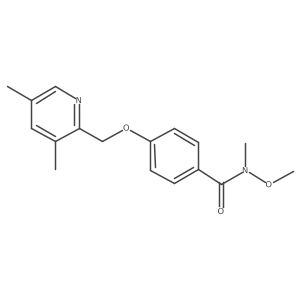 4-[(3,5-Dimethyl-2-pyridinyl)methoxy]-N-methoxy-N-methylbenzamide结构式