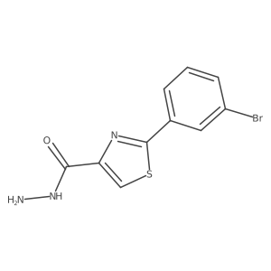 2-(3-Bromophenyl)-1,3-thiazole-4-carbohydrazide Structure