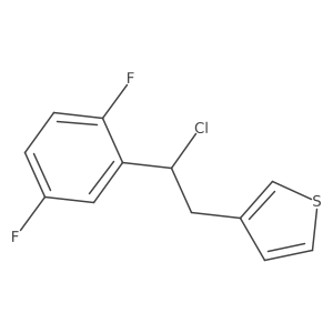 Thiophene, 3-[2-chloro-2-(2,5-difluorophenyl)ethyl]-结构式